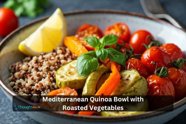 Mediterranean Quinoa Bowl with Roasted Vegetables