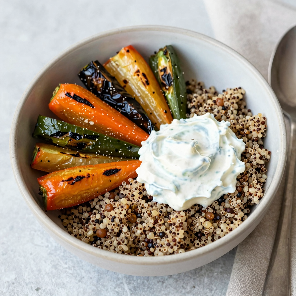 Mediterranean Quinoa Bowl with Roasted Vegetables: A Healthy and Delicious Recipe